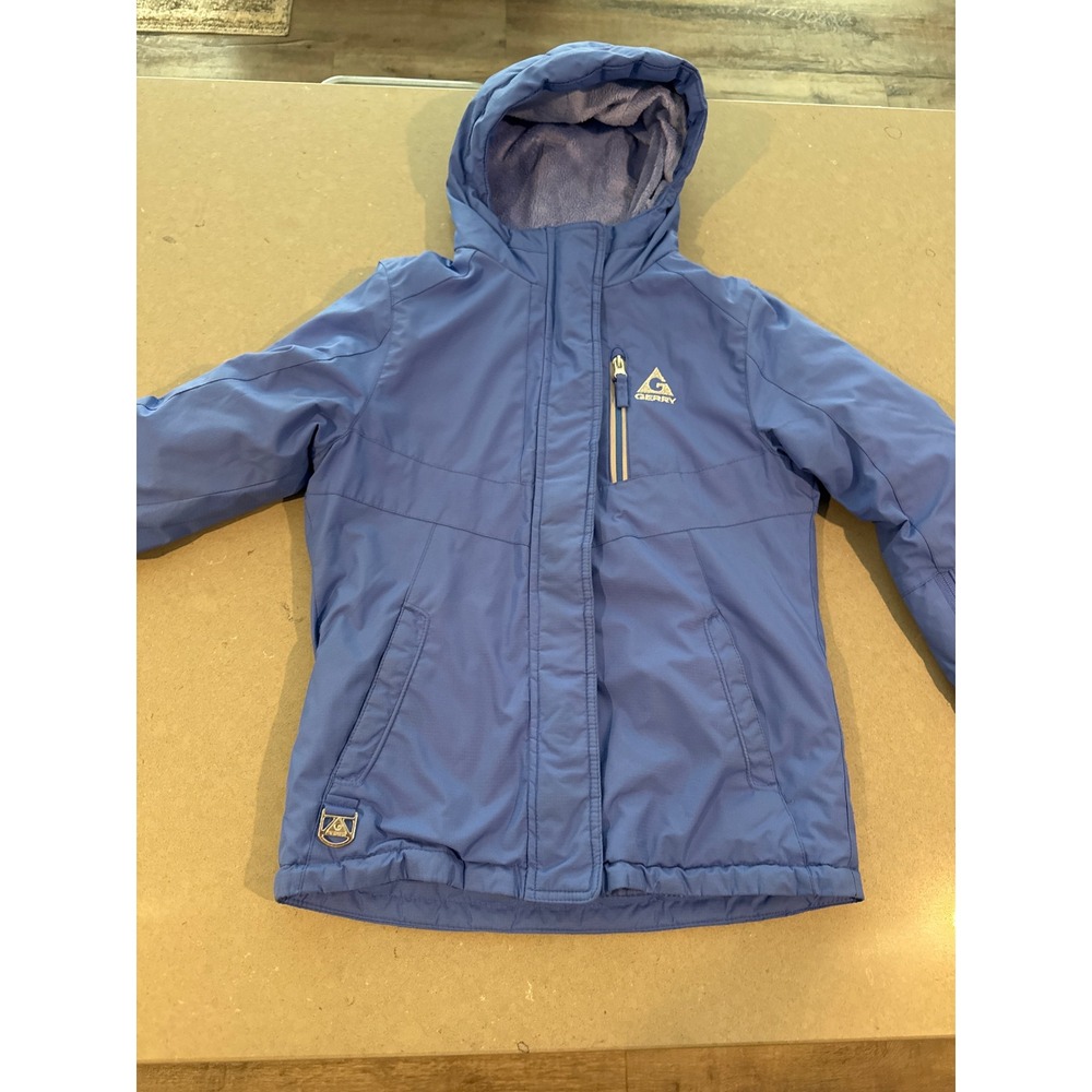 Gerry Kids' Blue Hooded Winter Jacket Puffer Coat S-7/8 Insulated  no‎ insert